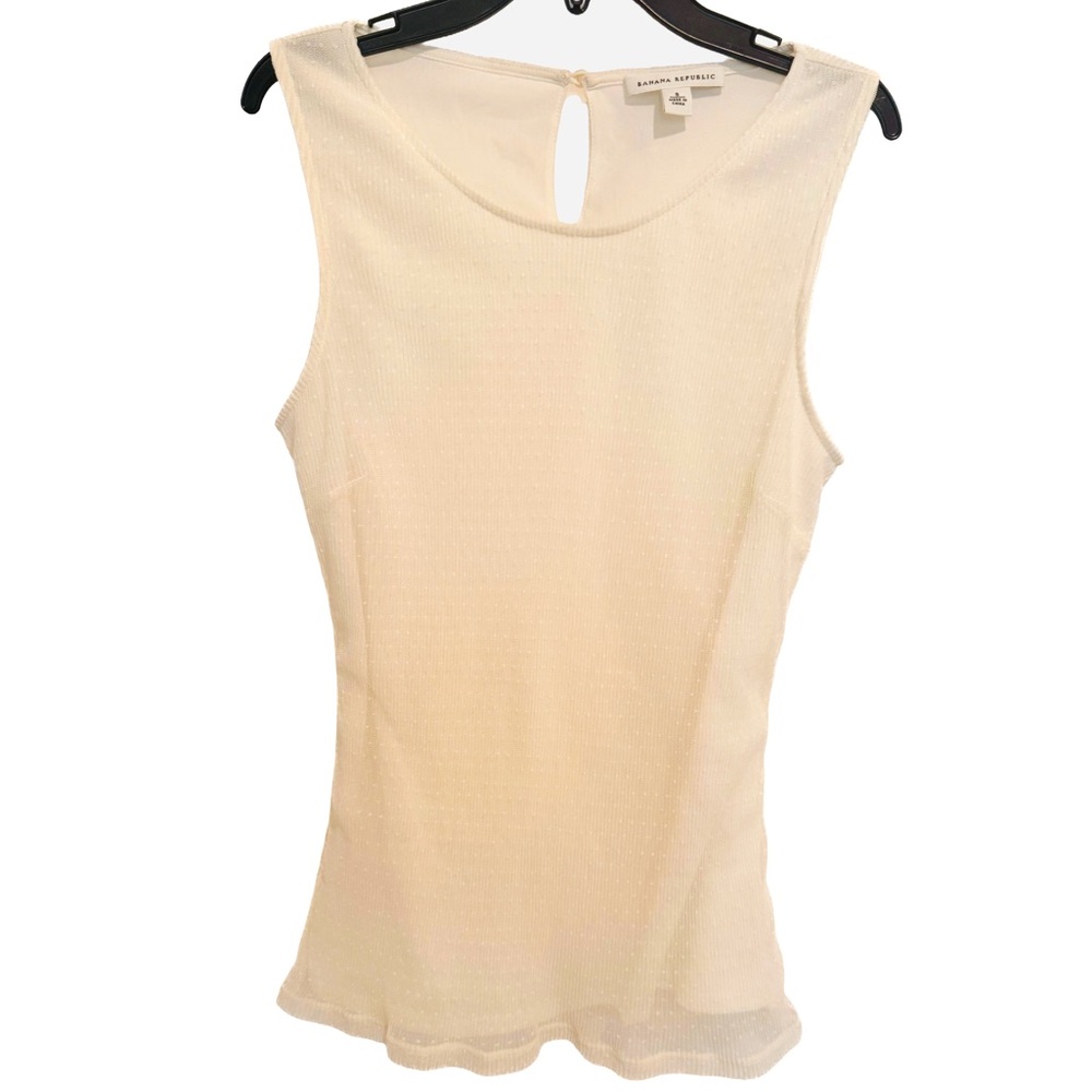 Banana Republic Cream Sleeveless Tank Top
